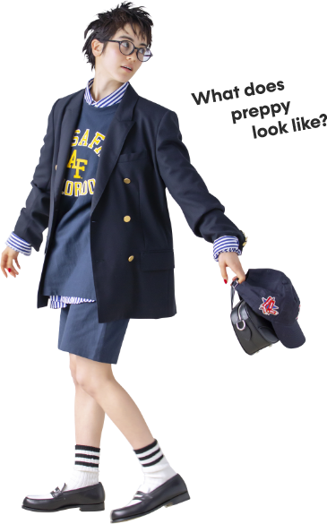 モデル女性と商品の画像